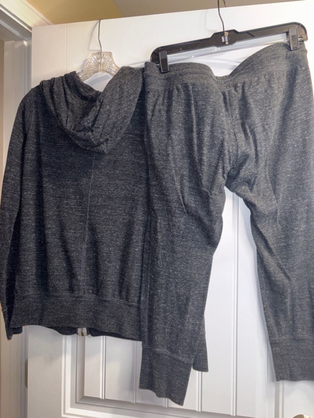 Nike Black Heather Zip Hoodie & Joggers Set with White Swoosh - Picture 6 of 6